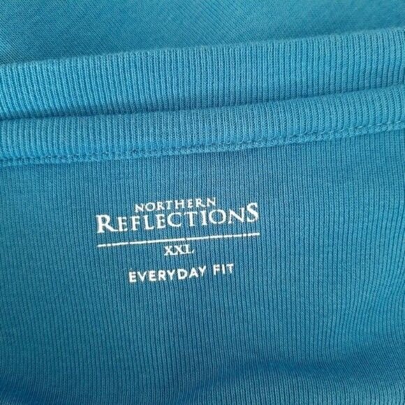 NORTHERN REFLECTIONS Floral & Scroll Pattern Crewneck Top Sz XXL - Picture 6 of 7